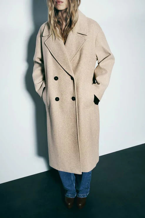 Odette -  Chic long coat jacket