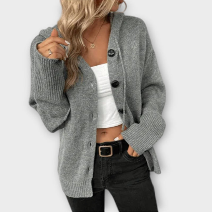 Eira – Knitted Cardigan with Buttons