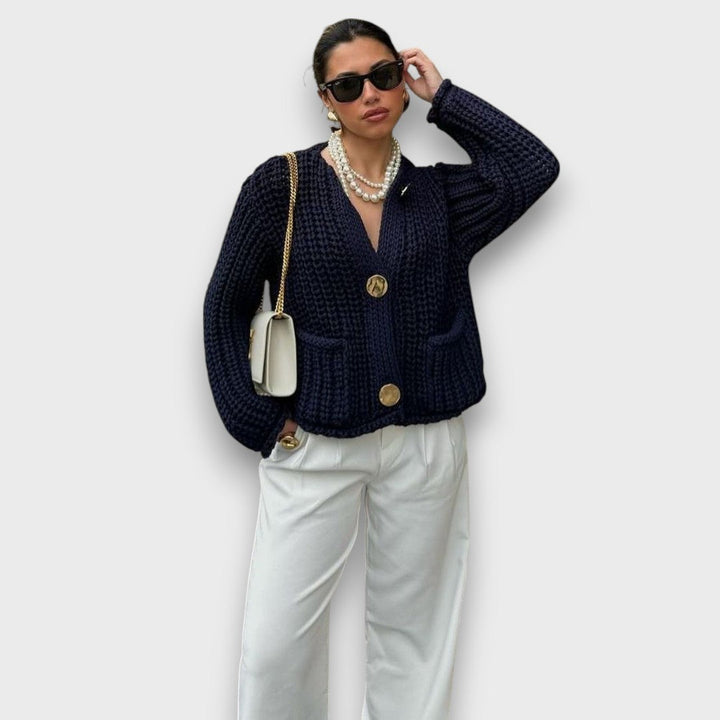 Haisley – Short Chunky Knit Cardigan