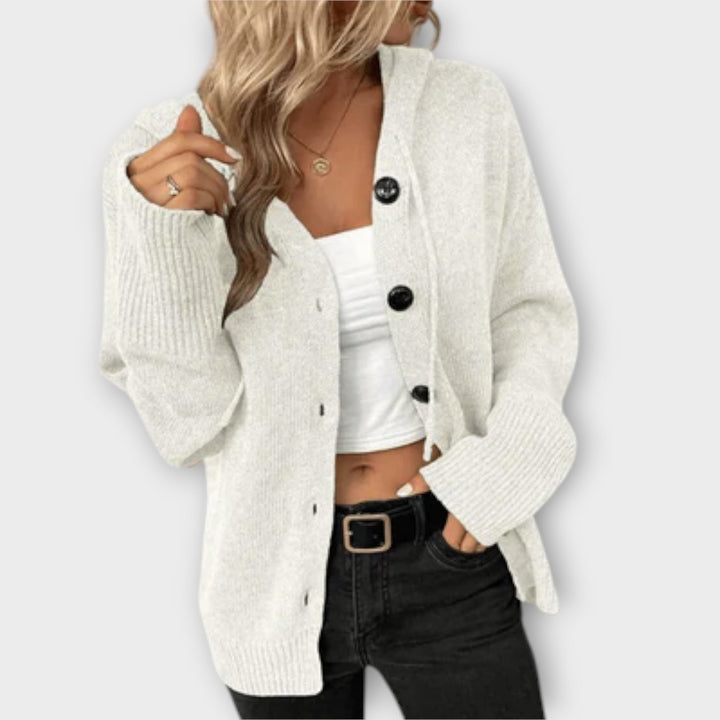 Eira – Knitted Cardigan with Buttons