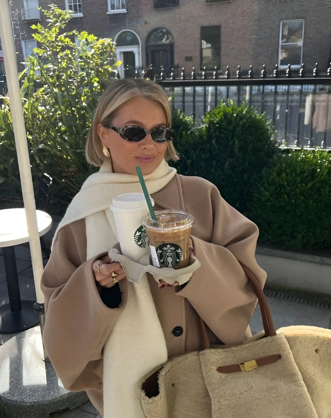 Maris - Trendy oversized wollen jacket