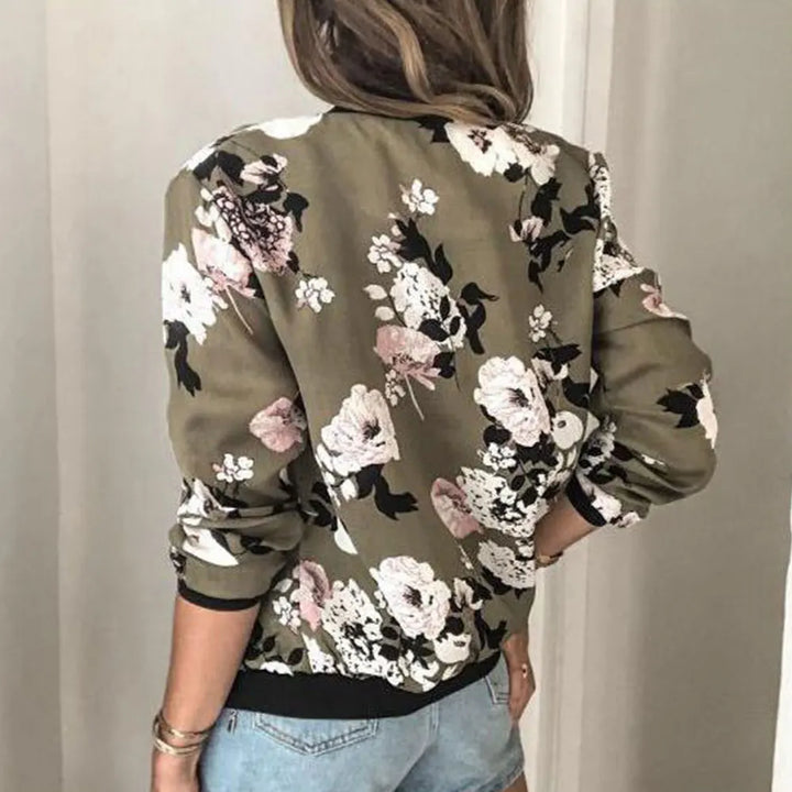 Naeva - Bomber jacket with modern floral print