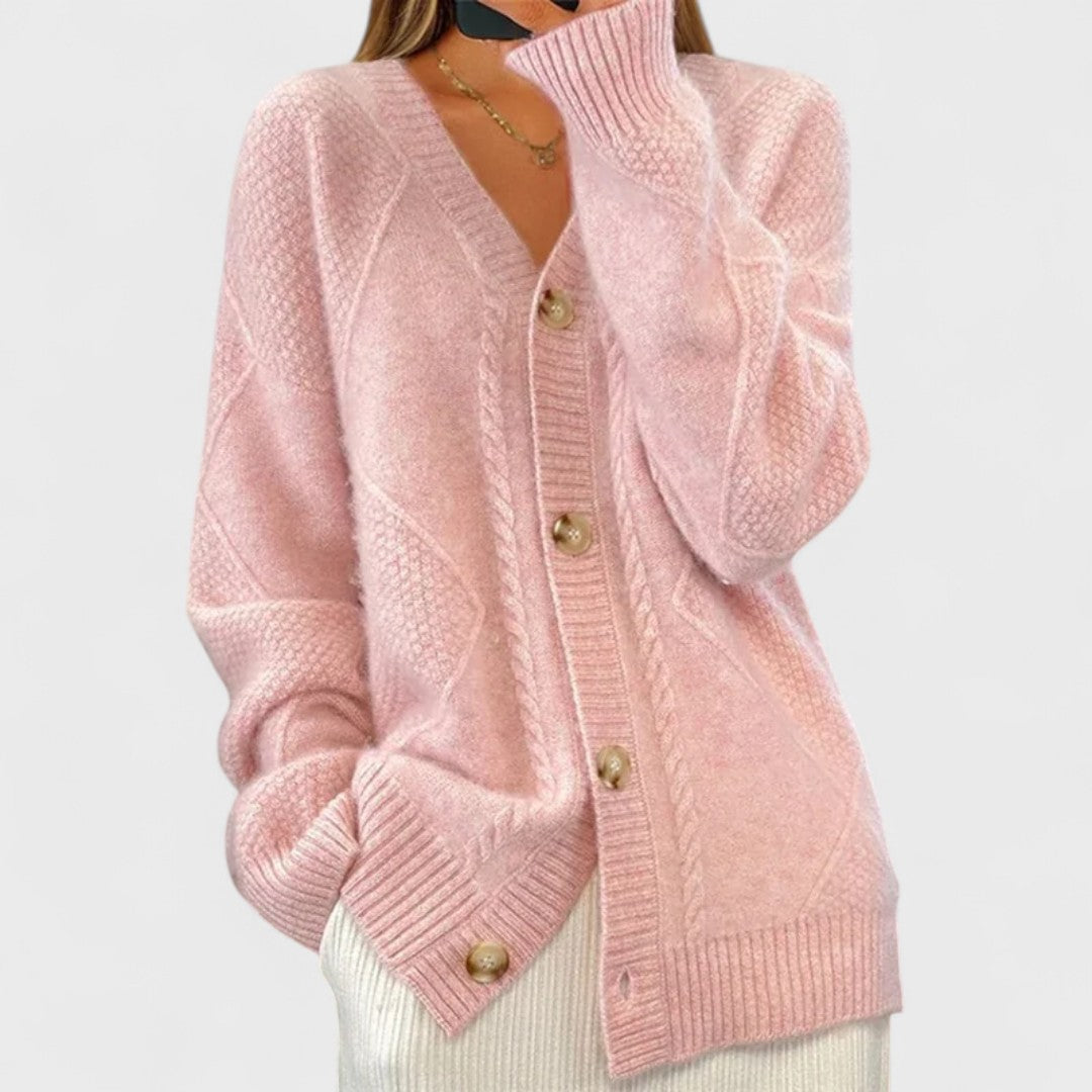 Junelle – Ribbed Knit Cardigan