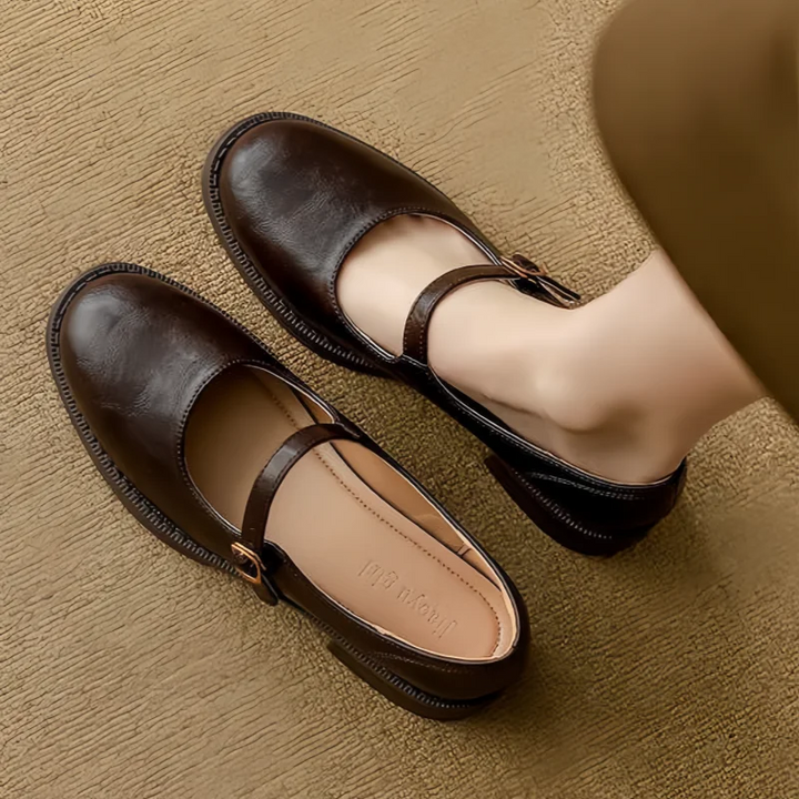 Hallie - Classic Comfort Mary Janes Made Of Leather