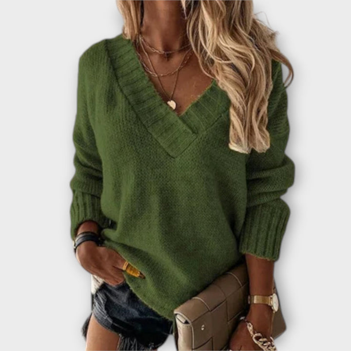 Avalyn - Cozy V-Neck Sweater