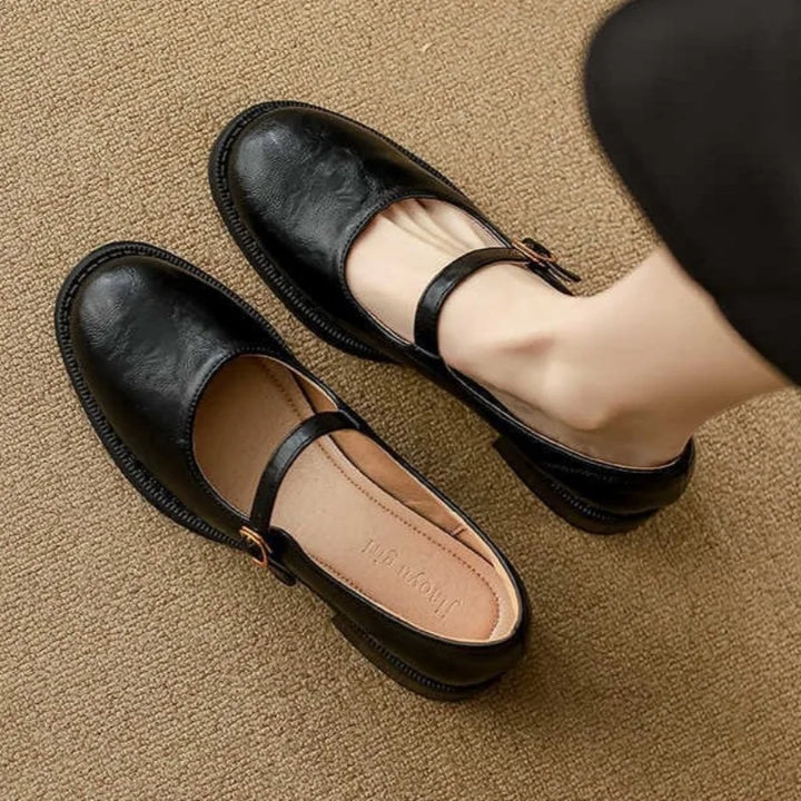 Hallie - Classic Comfort Mary Janes Made Of Leather