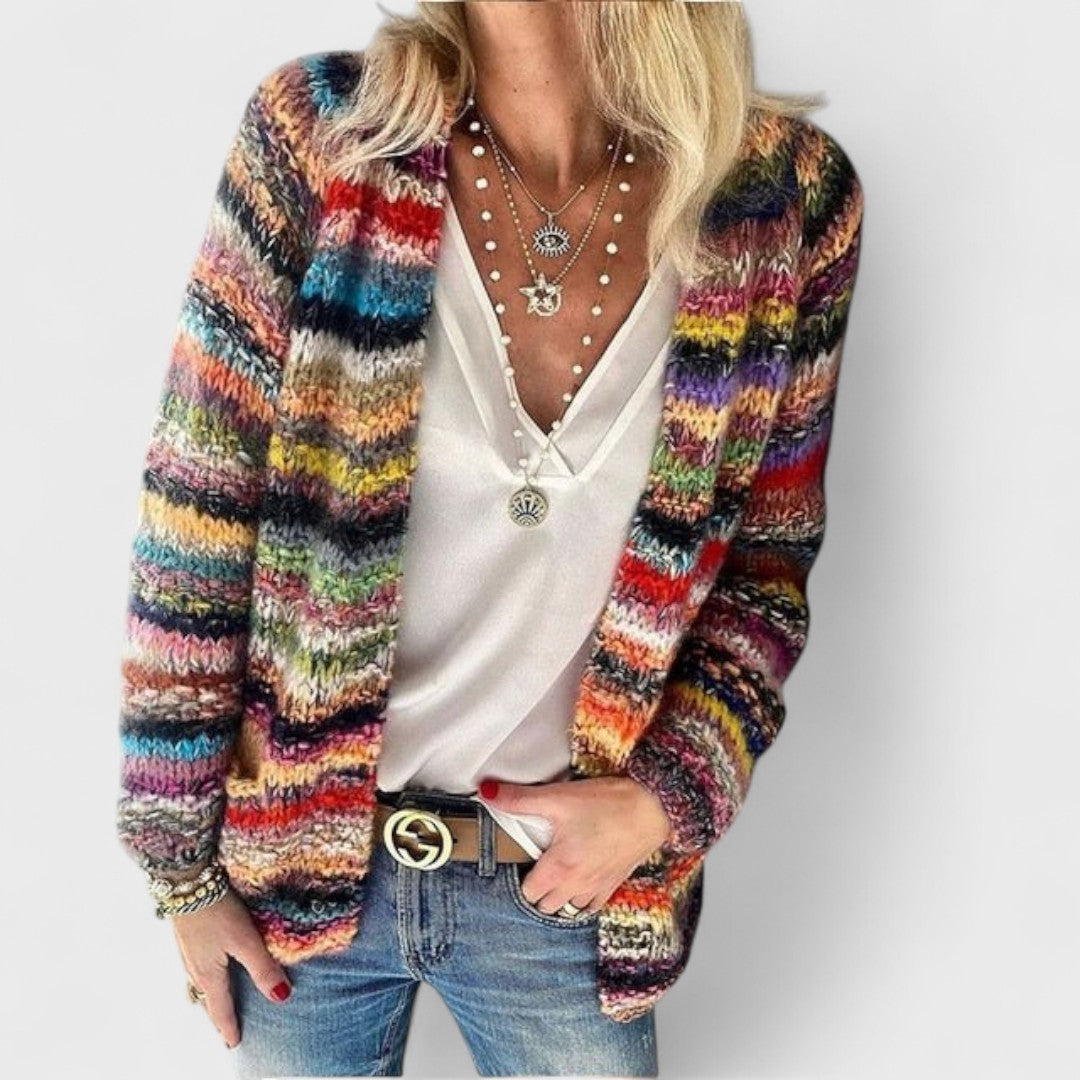 Jaelene – Cozy Multicolor Cardigan