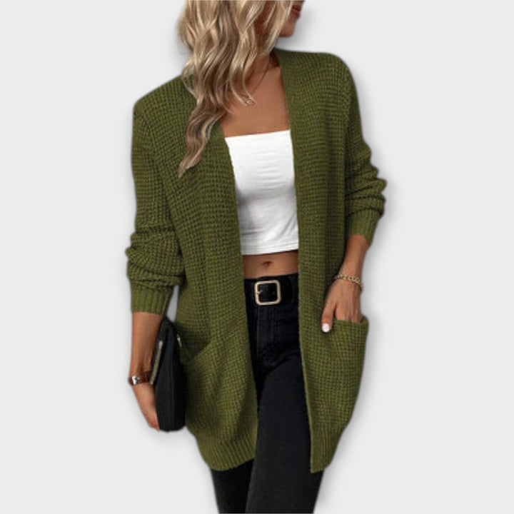 Ione – Casual Knit Cardigan with Pockets