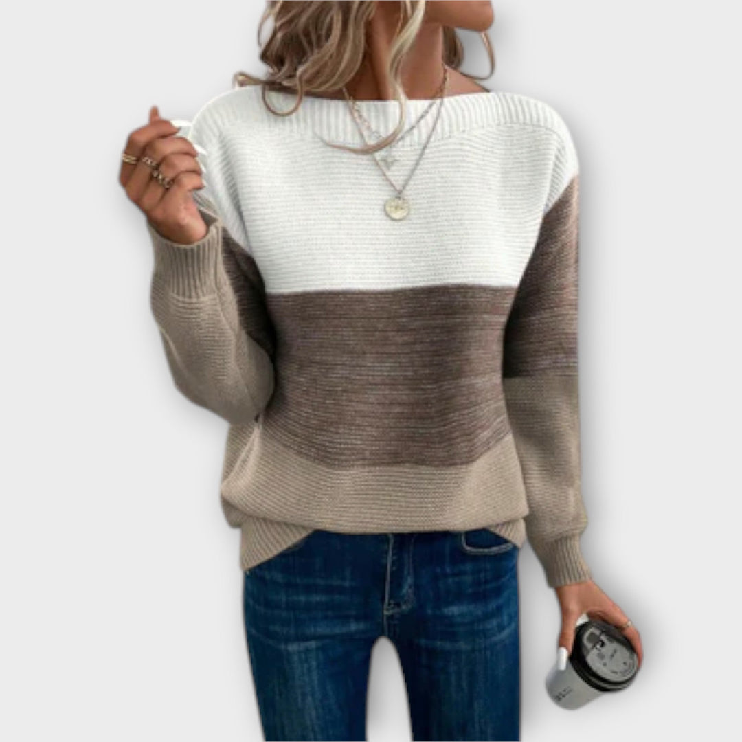 Celestine - Cozy Patchwork Sweater