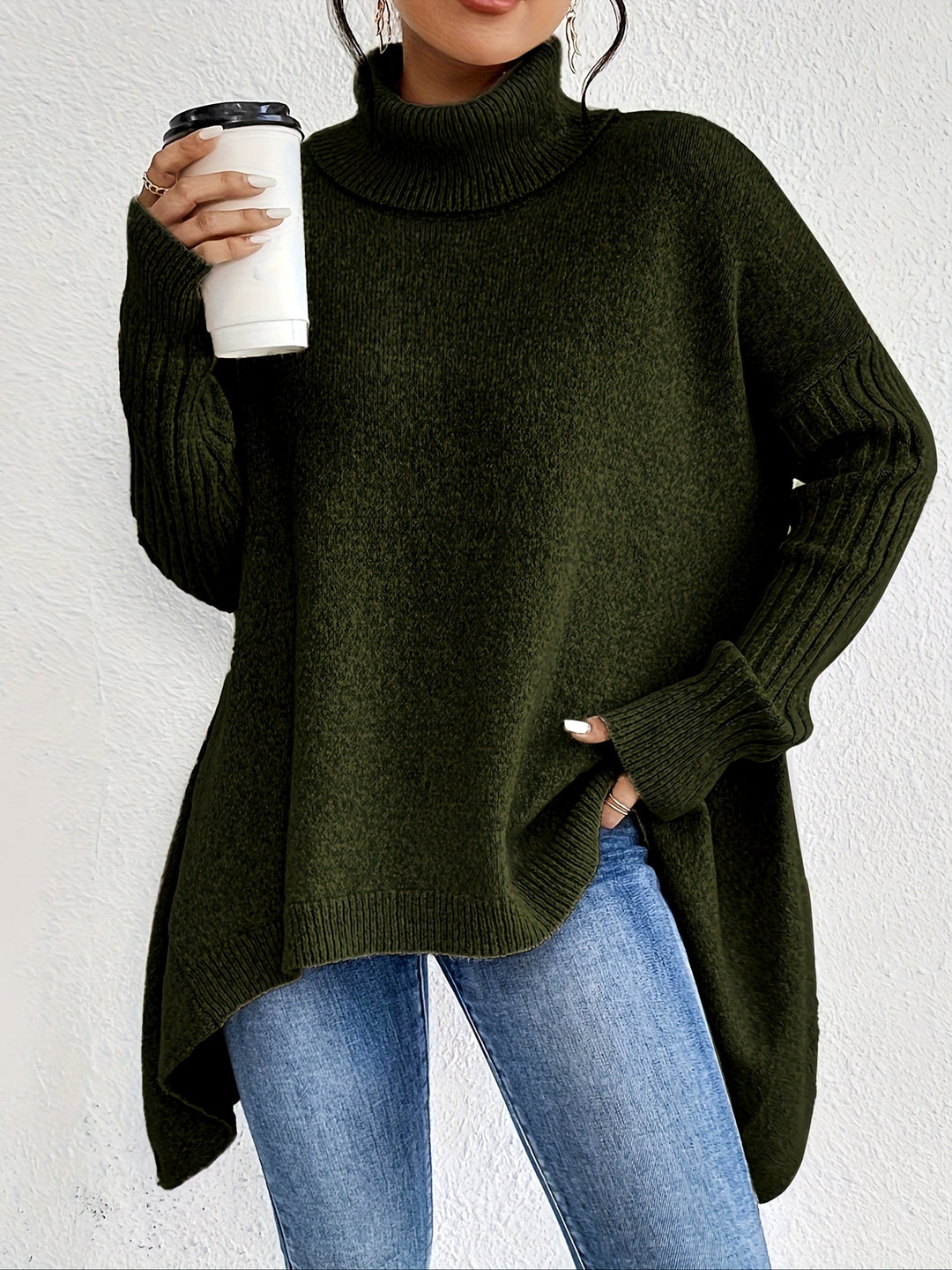 Clementine - Casual Asymmetrical Sweater