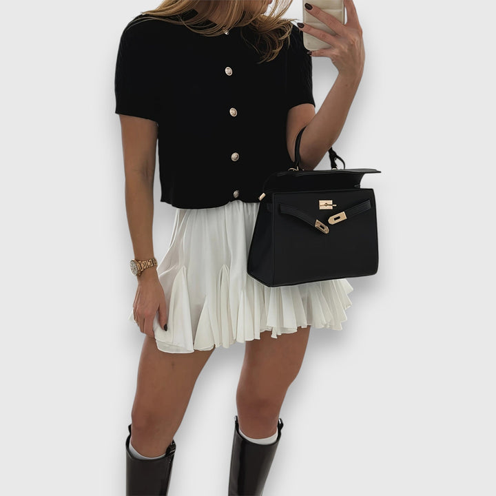 Gwenaelle – Short Cardigan with Buttons