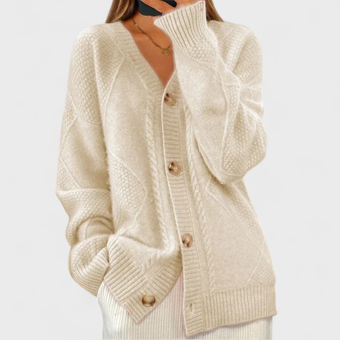 Junelle – Ribbed Knit Cardigan