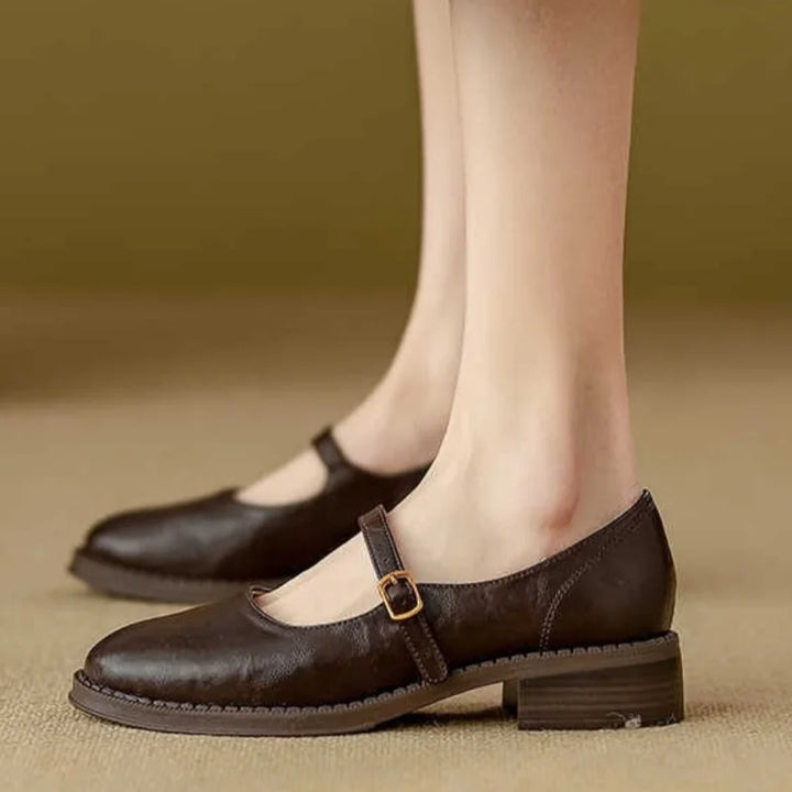 Hallie - Classic Comfort Mary Janes Made Of Leather