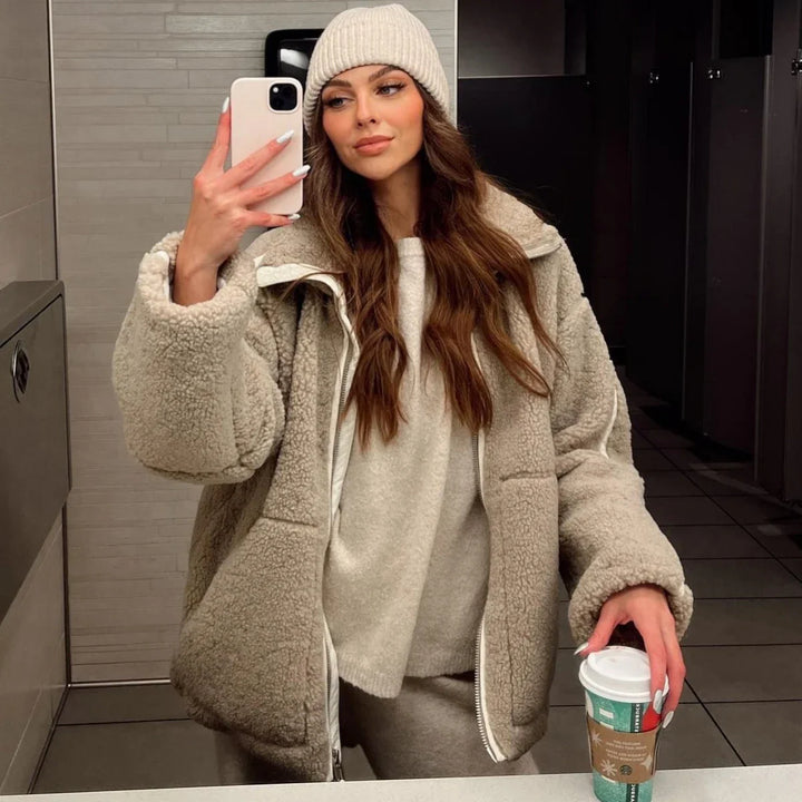 Dahlia - Autumn Winter Coat For Women Oversize Long