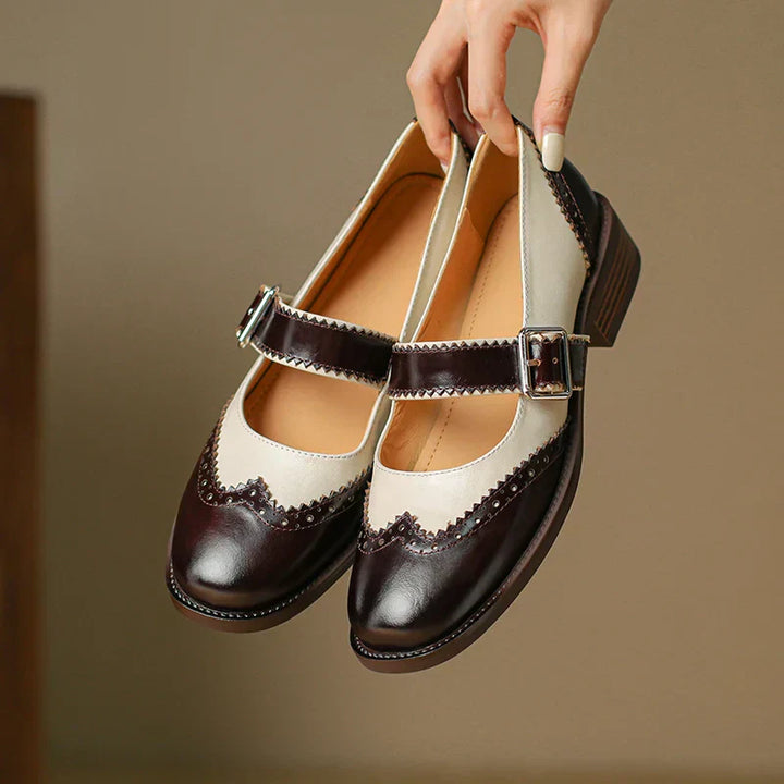 Amelie - Leather Mary Janes