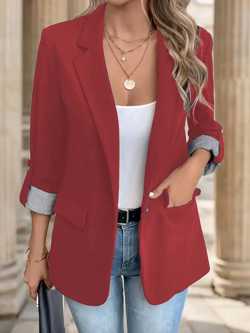 Laurienne -  Elegant long blazer for a sophisticated style