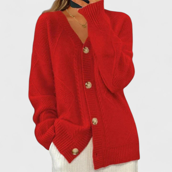 Junelle – Ribbed Knit Cardigan