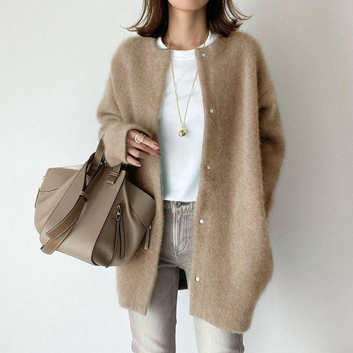 Evangeline - Chic and Comfortable Woolen Jacket for Women