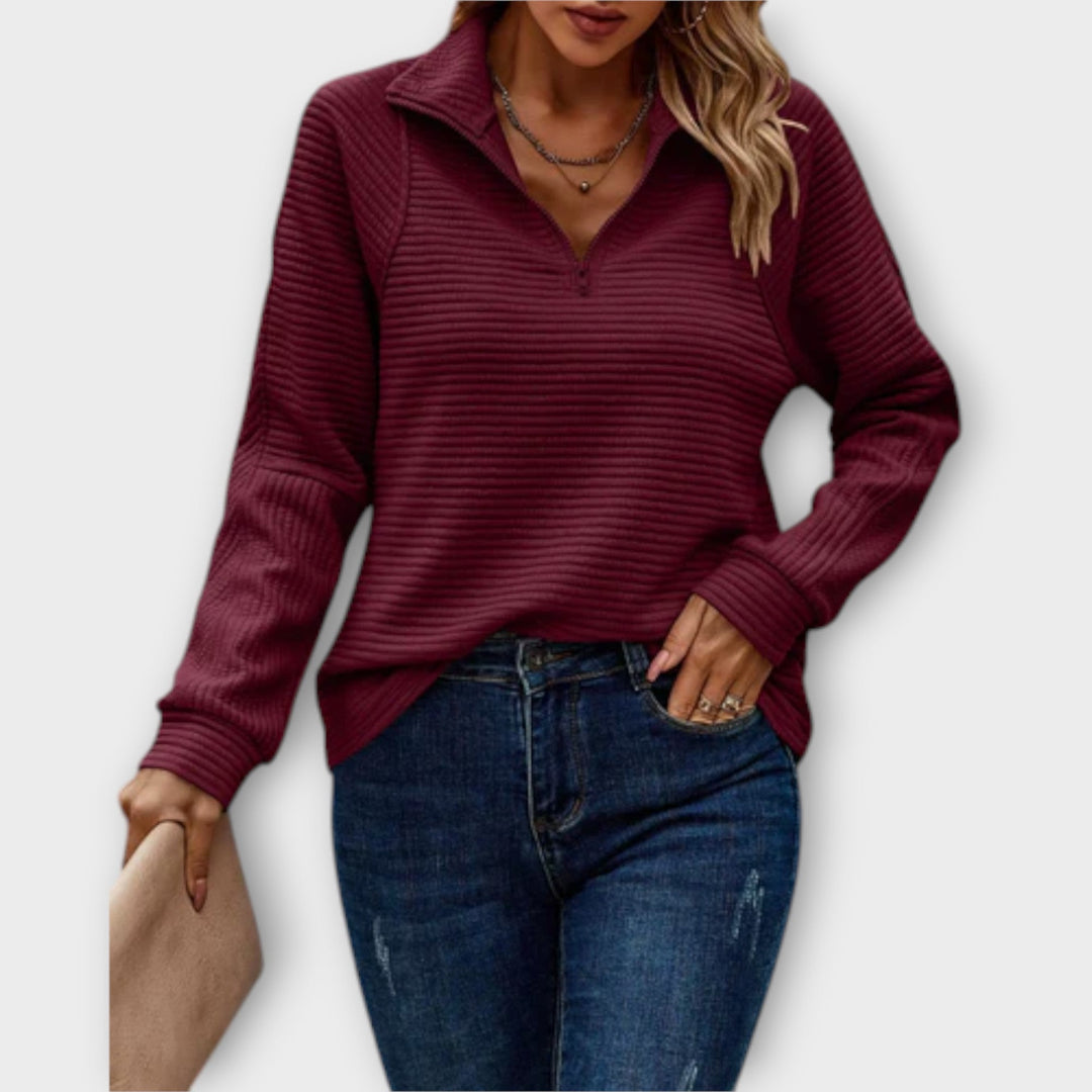 Carys - Stylish V-Neck Pullover