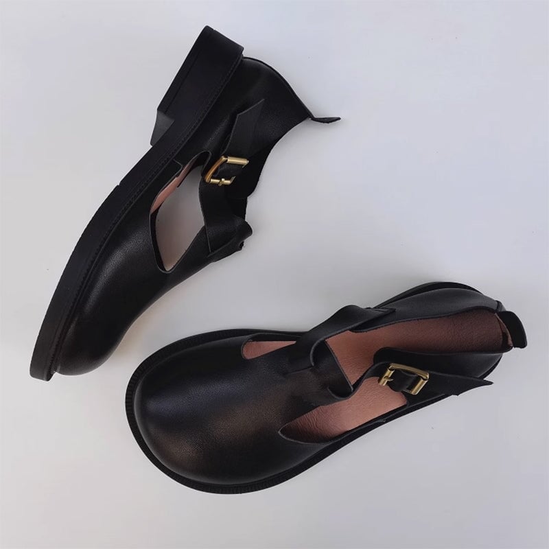 Harper - Leather Mary Janes