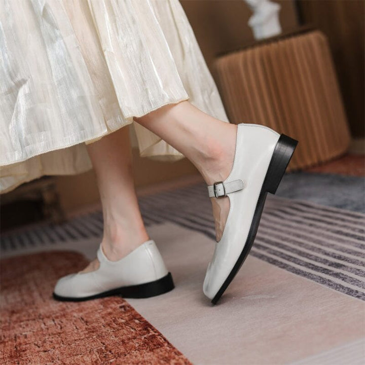 Darcy - Leather Mary Janes