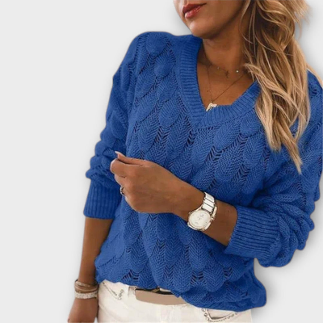 Briony -  Stylish V-neck Pullover